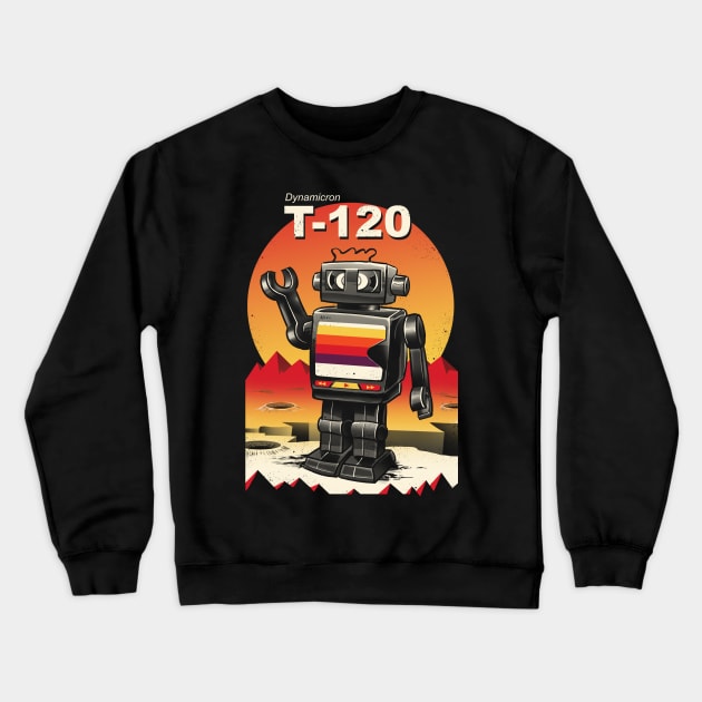 VHS Bot Crewneck Sweatshirt by Vincent Trinidad Art